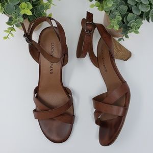 Lucky Brand Strappy Heeled Sandals Size 7.5